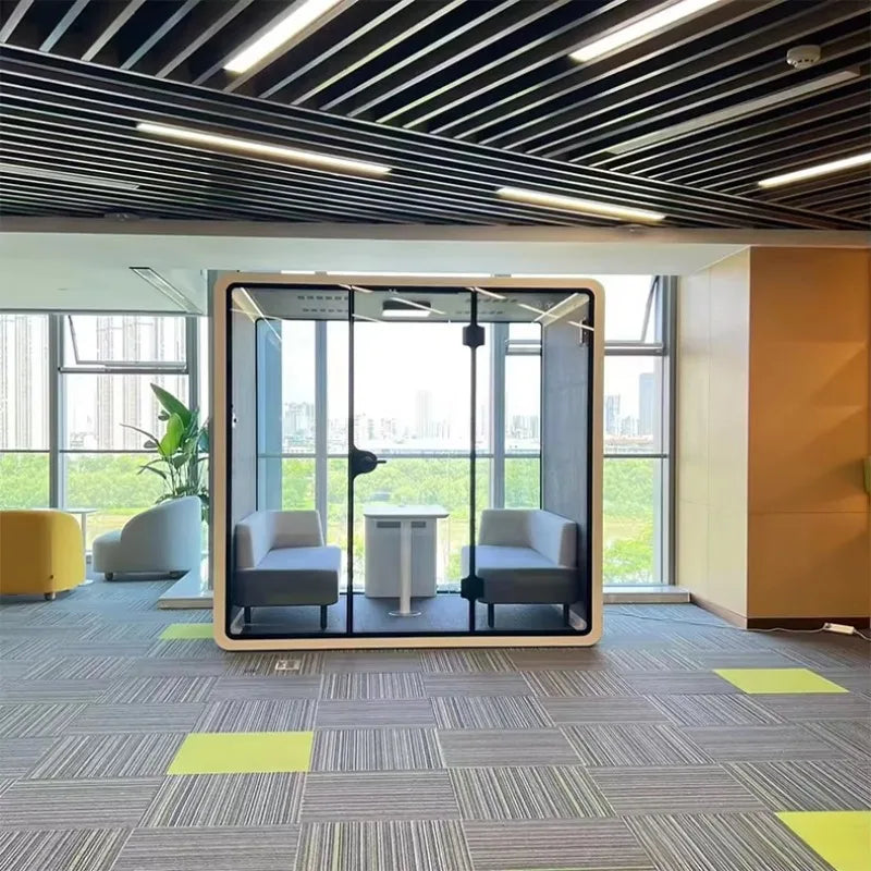 FOODLINE Customized High Quality Mobile Work Study Room Soundproof Office Pod  Easy Install Phone Booth for Office Home Hospital