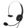Wired Landline Phone Customer Service Hotline Headset Headset PhoneMono-ear Earbuds Handle Wired Headset with Microphone