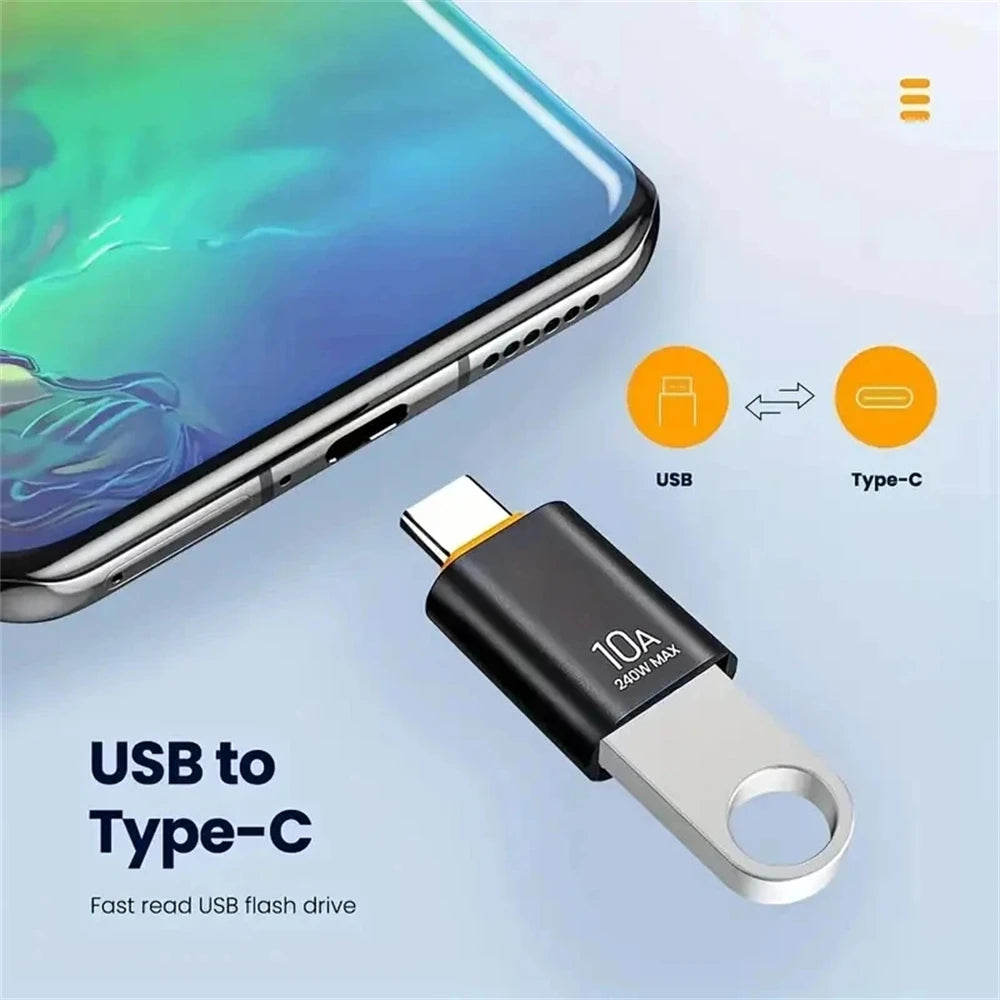 NINIBIL 10A OTG USB 3.0 To Type C Adapter USB Female To Type c Male Fast Charging adadpter OTG USB C For Xiaomi Samsung Laptop