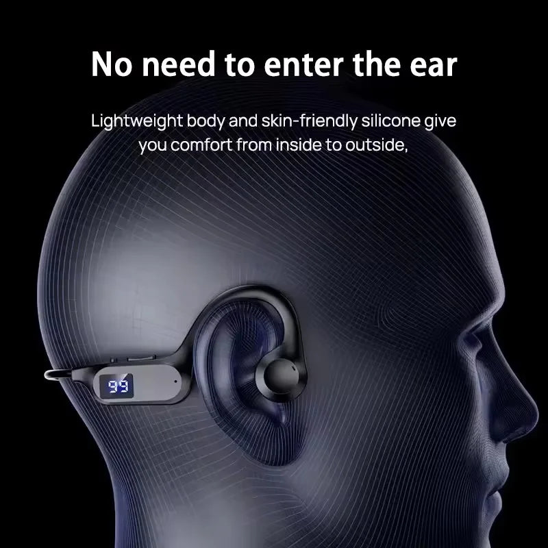 Original bone conduction headphones, high-fidelity HiFi sound quality, wireless, waterproof, suitable for iPhone and Xiaomi.