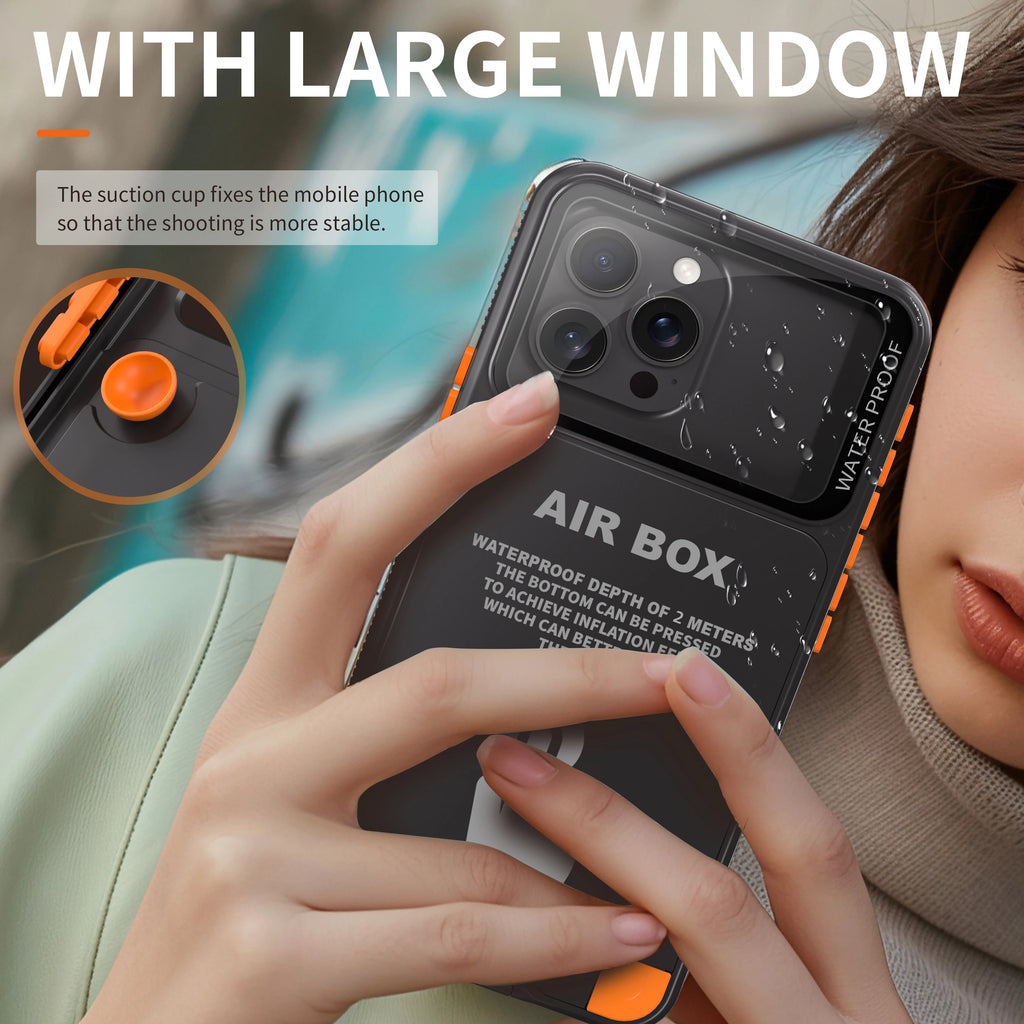 shellbox - Outdoor Swimming Underwater Photography Universal Waterproof Phone Case, Compatible with iPhone 17, 16 Pro,15,14, MAX