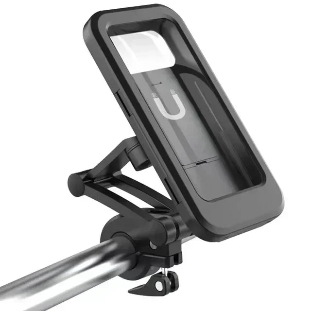 Waterproof Bike Phone Holder 360 Rotation Motorcycle Phone Mount Fully Enclosed Touch Sensitive for iPhone 17 16 Pro Max/15/14