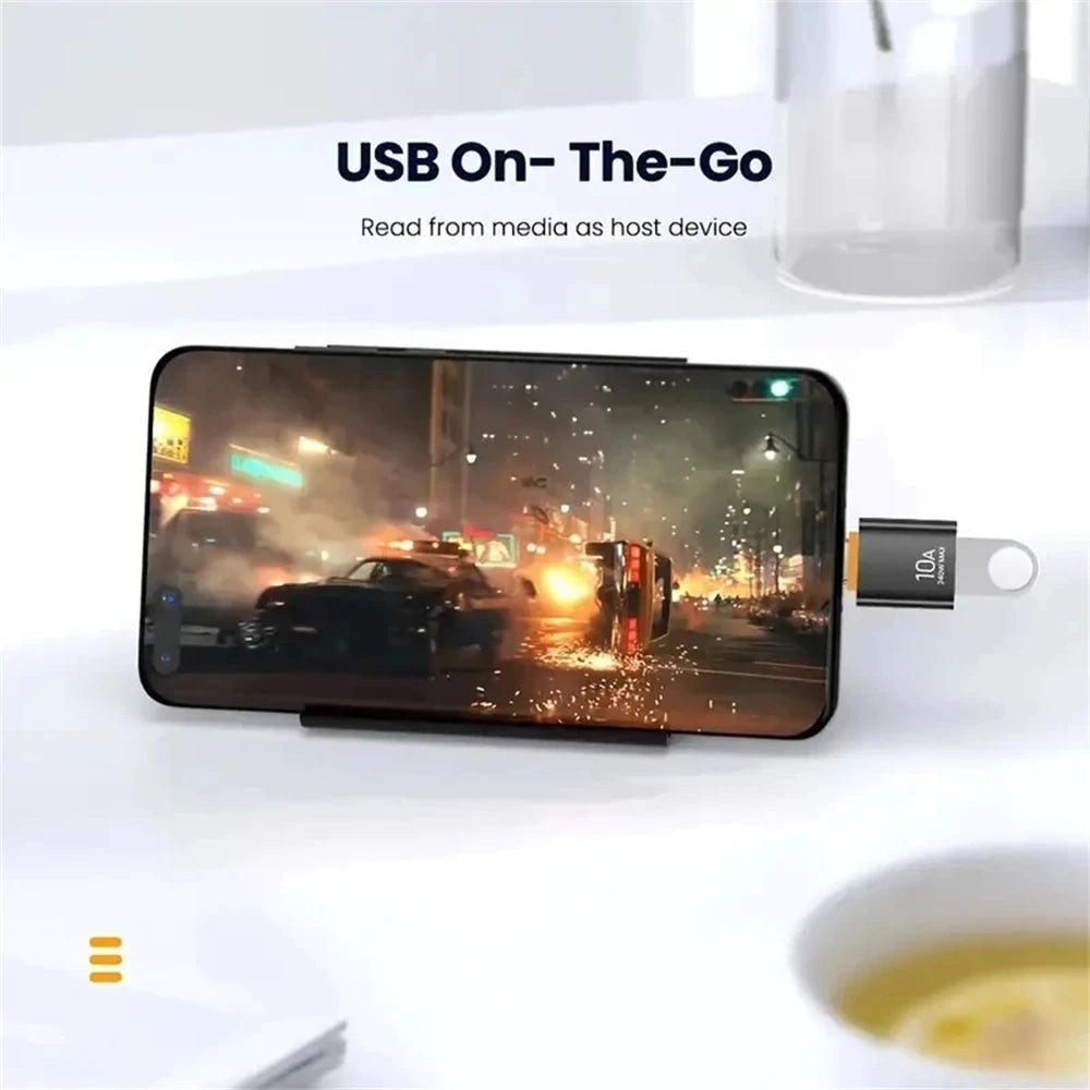 NINIBIL 10A OTG USB 3.0 To Type C Adapter USB Female To Type c Male Fast Charging adadpter OTG USB C For Xiaomi Samsung Laptop