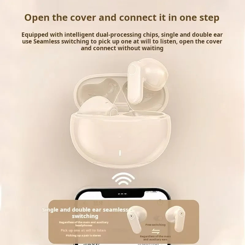 for iPhone 16 15 Plus 13 mini 14 Pro Max XR Xs TWS Wireless Headphones Bluetooth 5.3 wireless Bluetooth headset e-sports tour