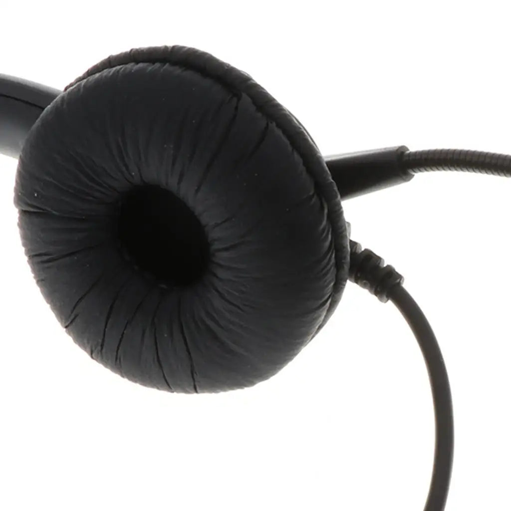 Wired RJ9 Telephone Earpieces Dynamic Sound Office Headset Call Center Headphones with Microphone for Business Communication