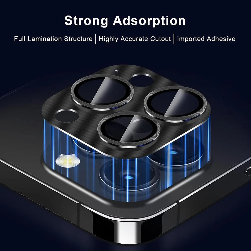 Metal Glass Camera Lens Protector Cover for iPhone 17 Air 16 15 Pro Max 14 Plus 13 Mini 12 11 15Pro 14Pro 16Pro Protection Flim