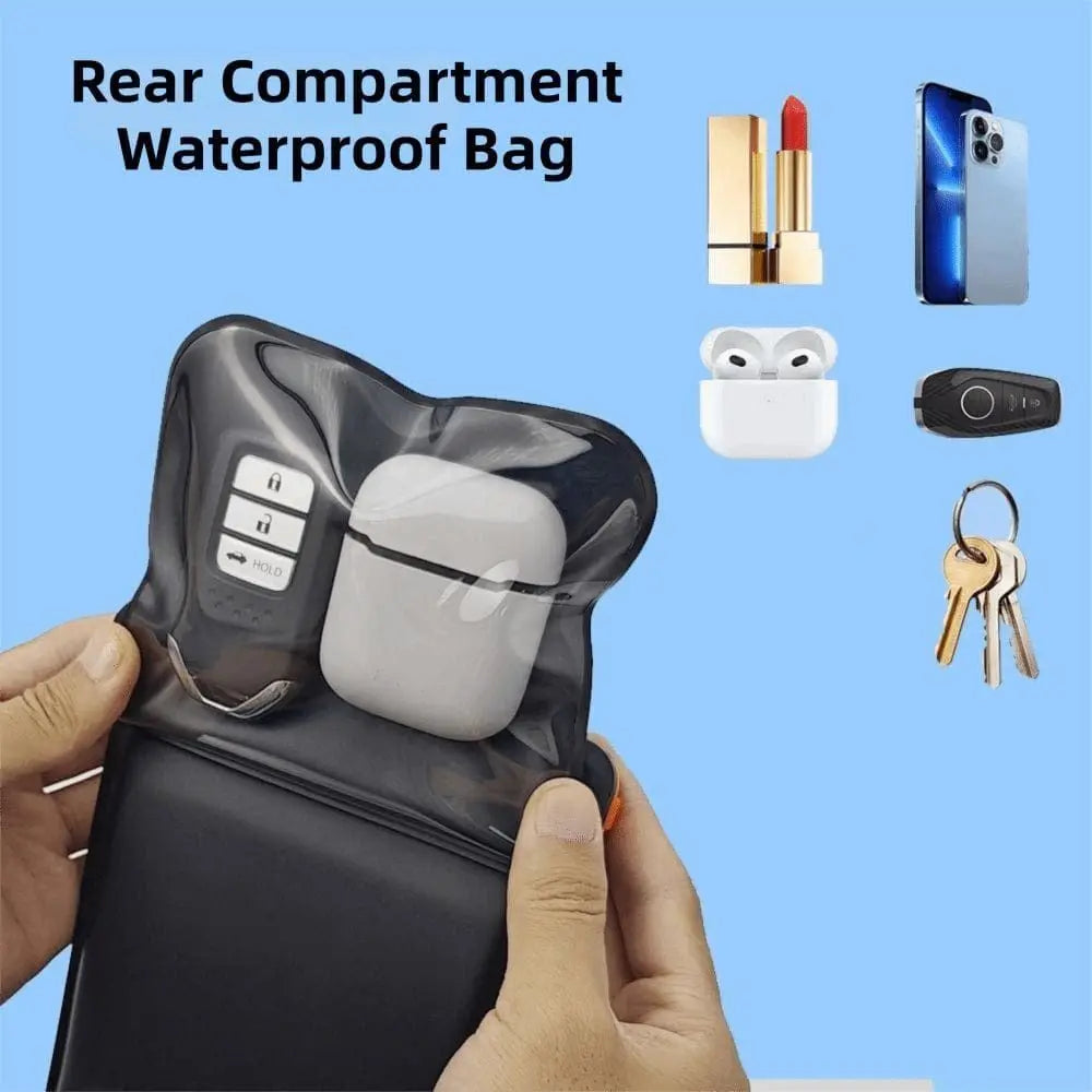 IPX8 Floating Phone Pouch Screen Touchable Universal Waterproof Phone Case with Lanyard 2 Pockets Cellphone Dry Bag Swimming
