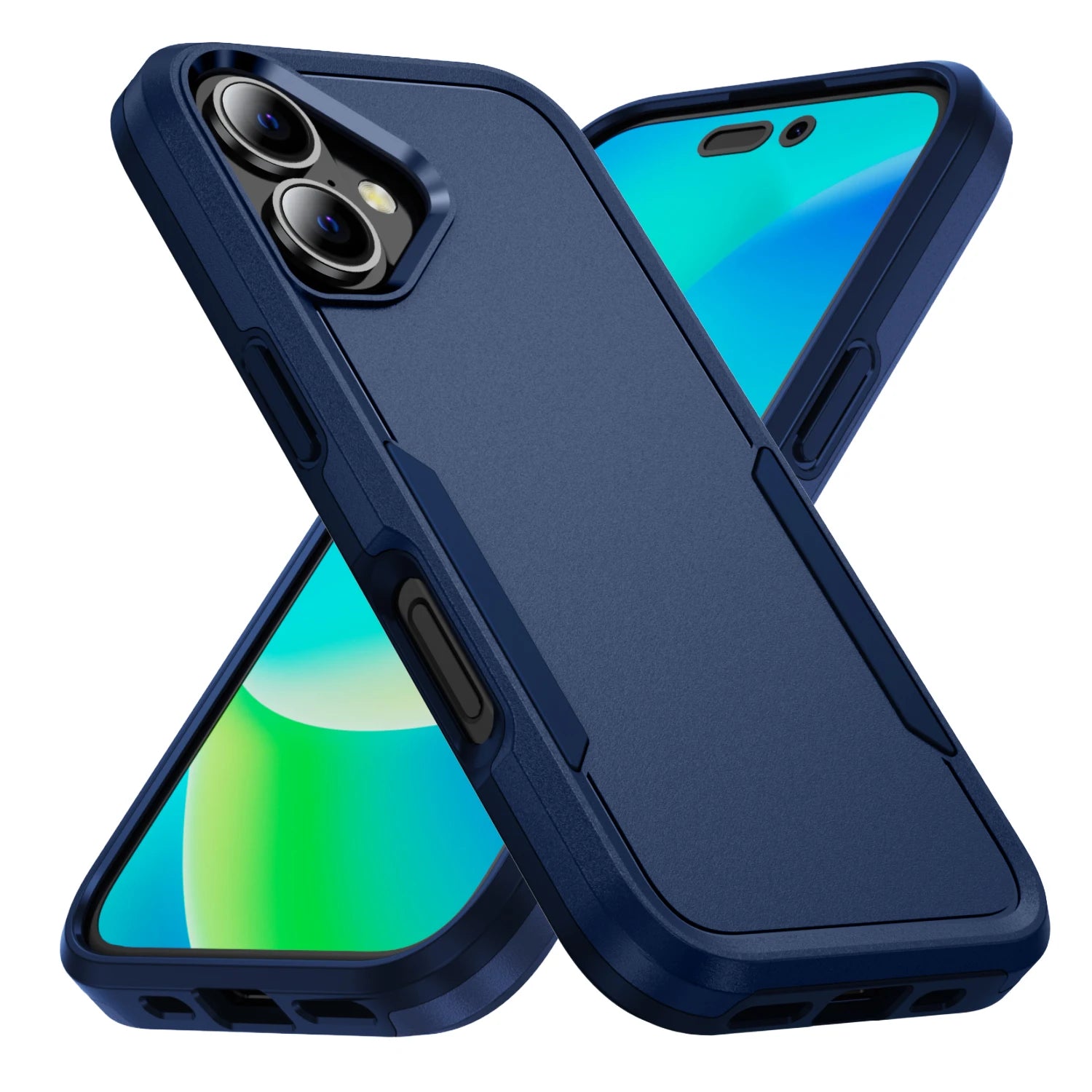 Hard Armor Matte Feeling Case for Iphone 18 17 Pro Max 17 Air 17e 16e 16 15 Plus 14 12 13 Iphone18 Fall Protective Accessories