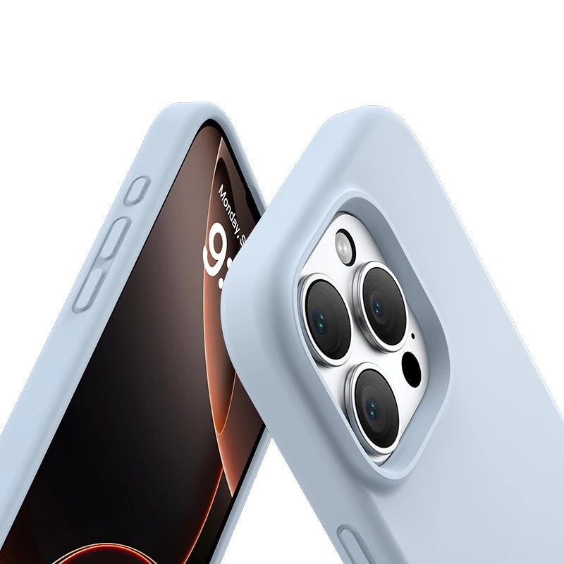 Luxury Case For iPhone 17 16 15 14 13 12 11 Pro Max Simple Cute Cover For iPhone Air 16 15 14 Plus Protective Cases Accessories