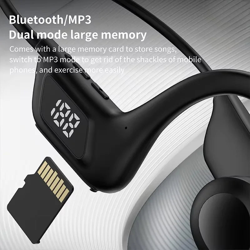 Original bone conduction headphones, high-fidelity HiFi sound quality, wireless, waterproof, suitable for iPhone and Xiaomi.