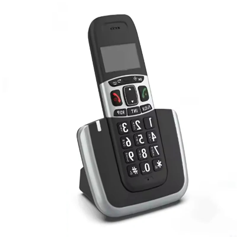 Cordless Phone Low Radiation Answering Machine Caller ID/Call Waiting Rechargeable Batteries for Business Office Home Conferenc