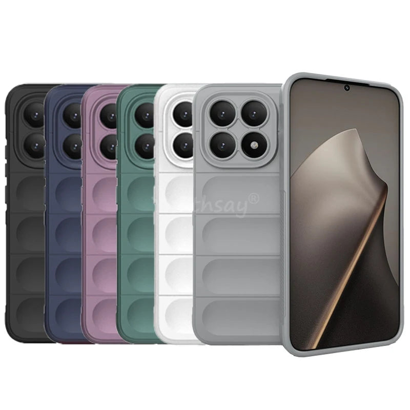 For Xiaomi 15T Case Silicone Liquid Shockproof Case Xiaomi 15T Cover TPU Bumper Rubber Protector Cover Xiaomi 15T Pro Case