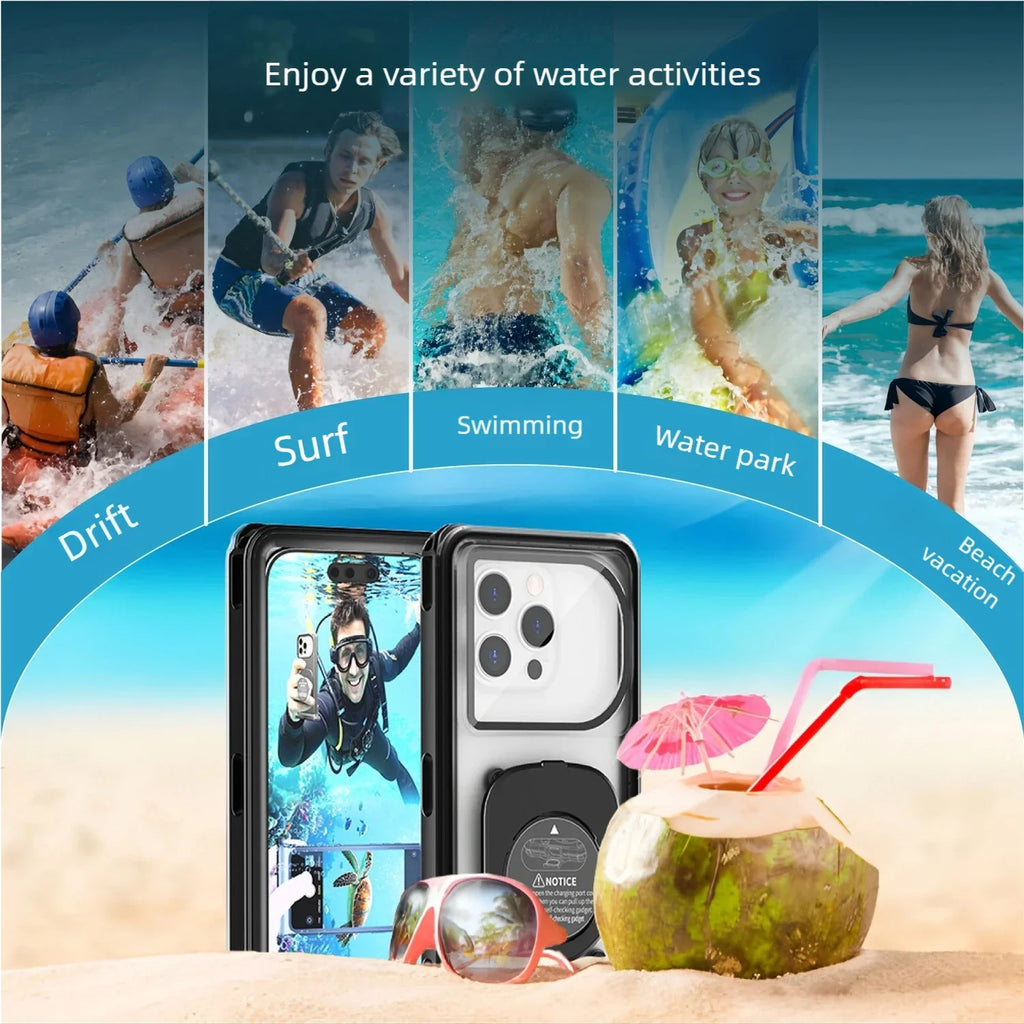 New IP68 Waterproof Phone Case for Vivo X300 X200 Pro Mini X100 Ultra X90 X100S Pro Plus General 6.9 inch Swimming Diving Cover