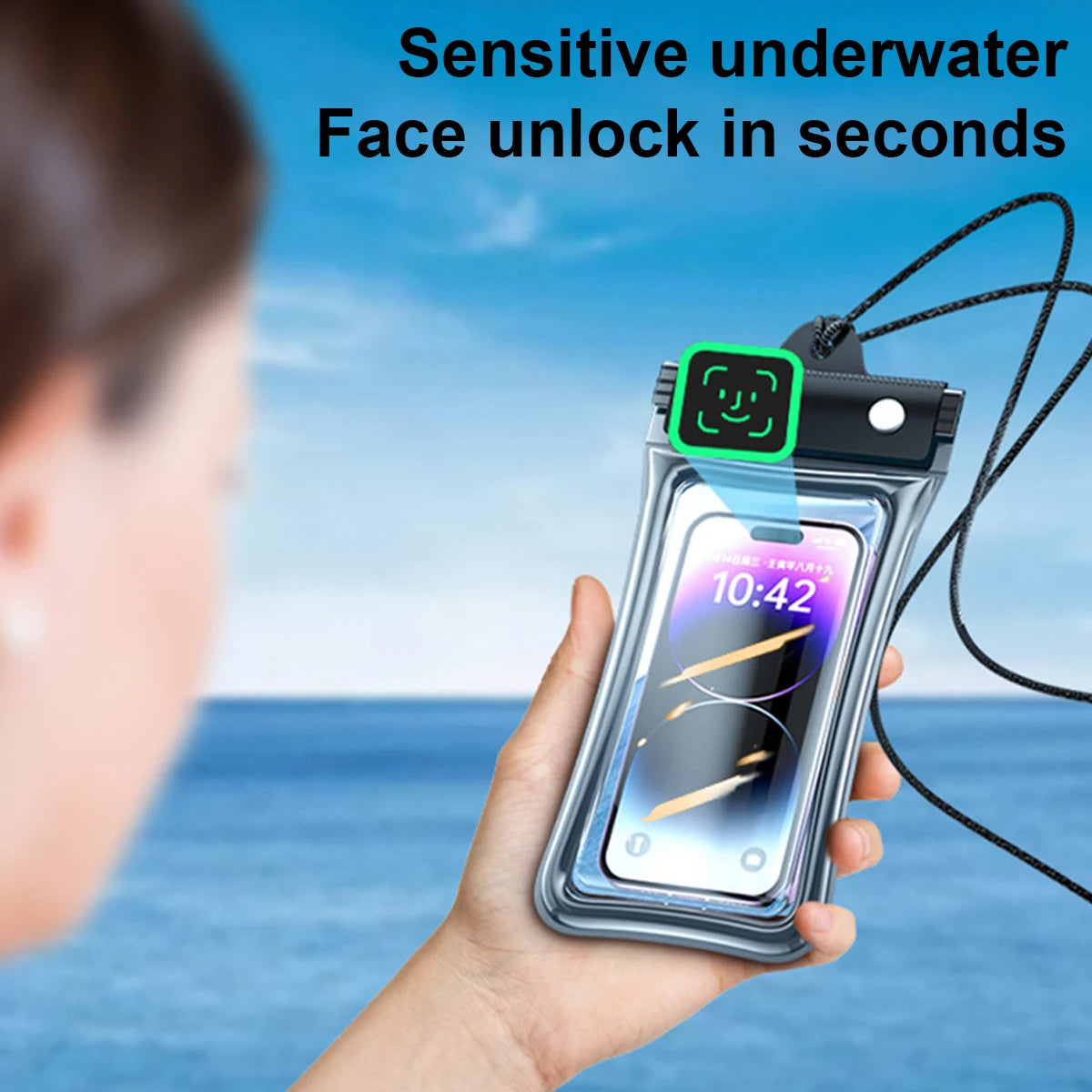 Floating Waterproof Phone Case full View Swimming Bag Underwater Snow Rainforest Transparent Dry Bag Waterproof cover