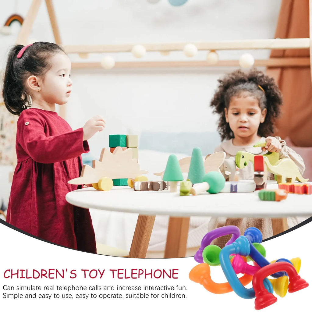 8pcs Toddler Whisper Phones Toy Plastic Whisper Phone photo Props Party Game Whisper Phone Prop multiuse Kids Phones Reading Toy