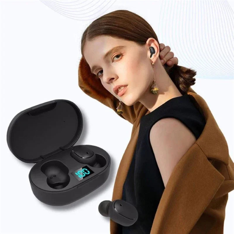 TWS E6S Fone Bluetooth Earphones Wireless Bluetooth Headset Noise Cancelling Headset With Microphone Headphones ForHuawei Xiaomi