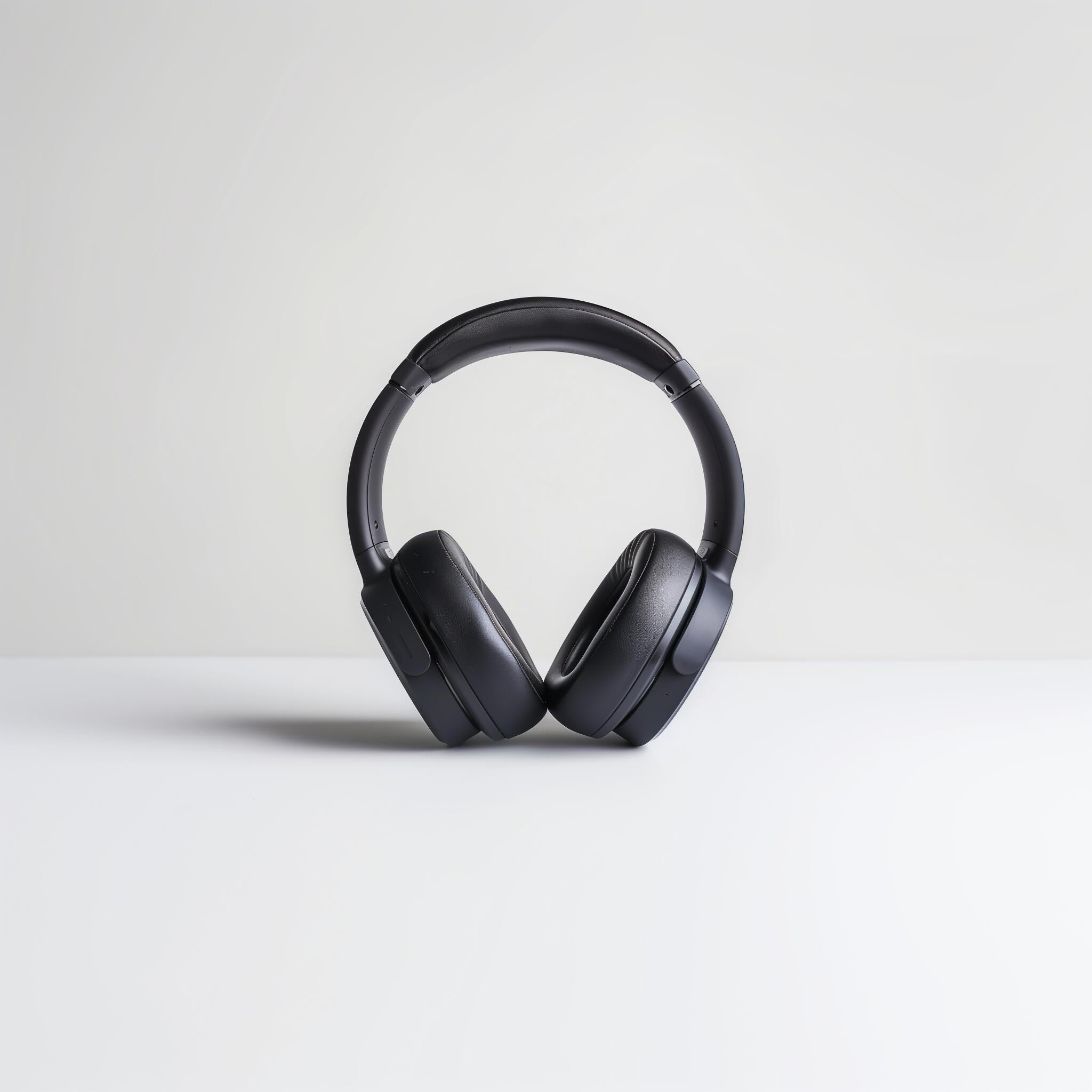 Premium wireless Bluetooth headphones with LED light/overEar stereo headset.